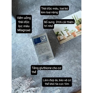 Vỏ hộp đựng viên uống lọc máu re milagroag nhật bản