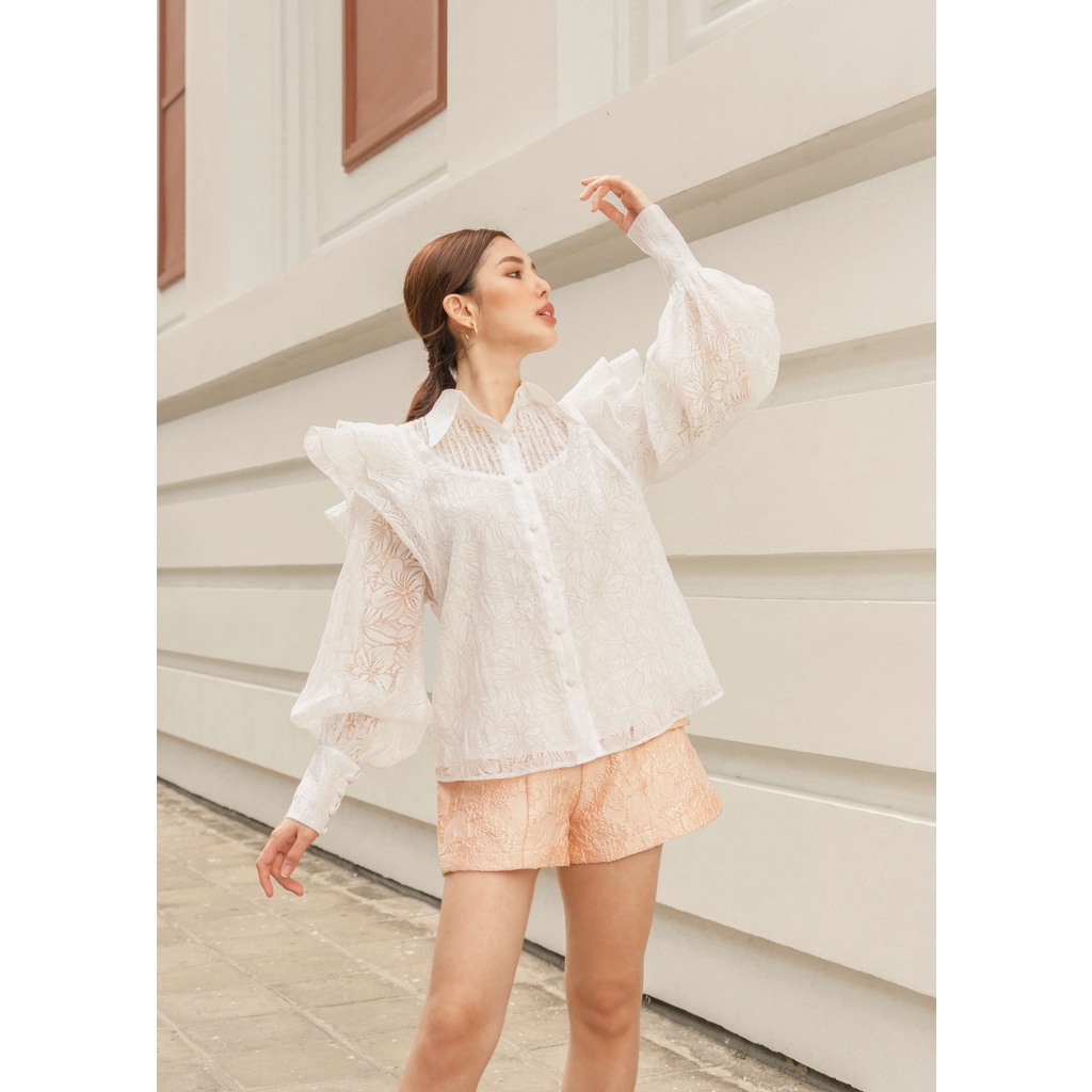 Áo sơ mi kiểu tay phồng - alula shirt - dearie.club