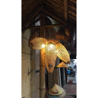 đèn mây tre đan, lồng đèn trang trí