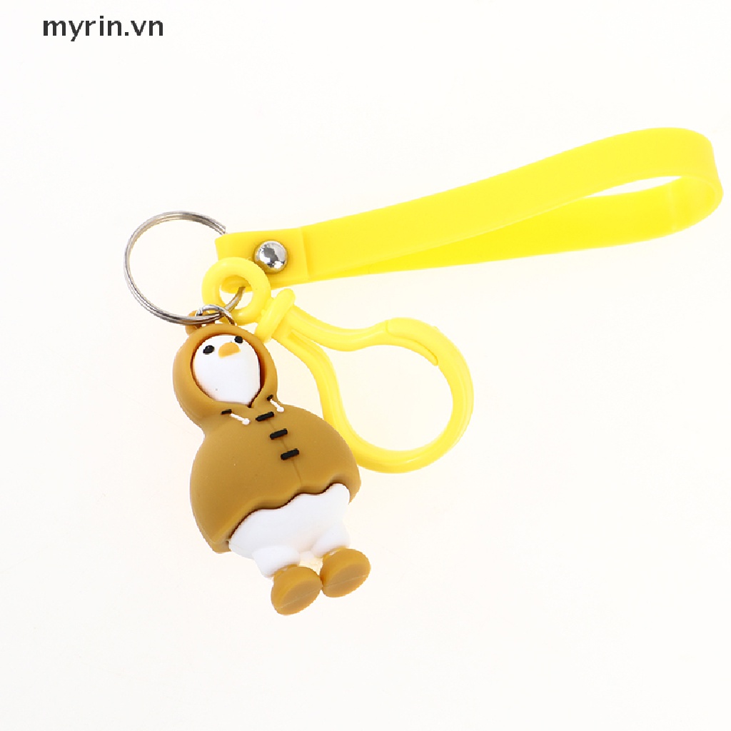 Móc Khóa Hình Vịt Con Hoạt Hình Xinh Xắn