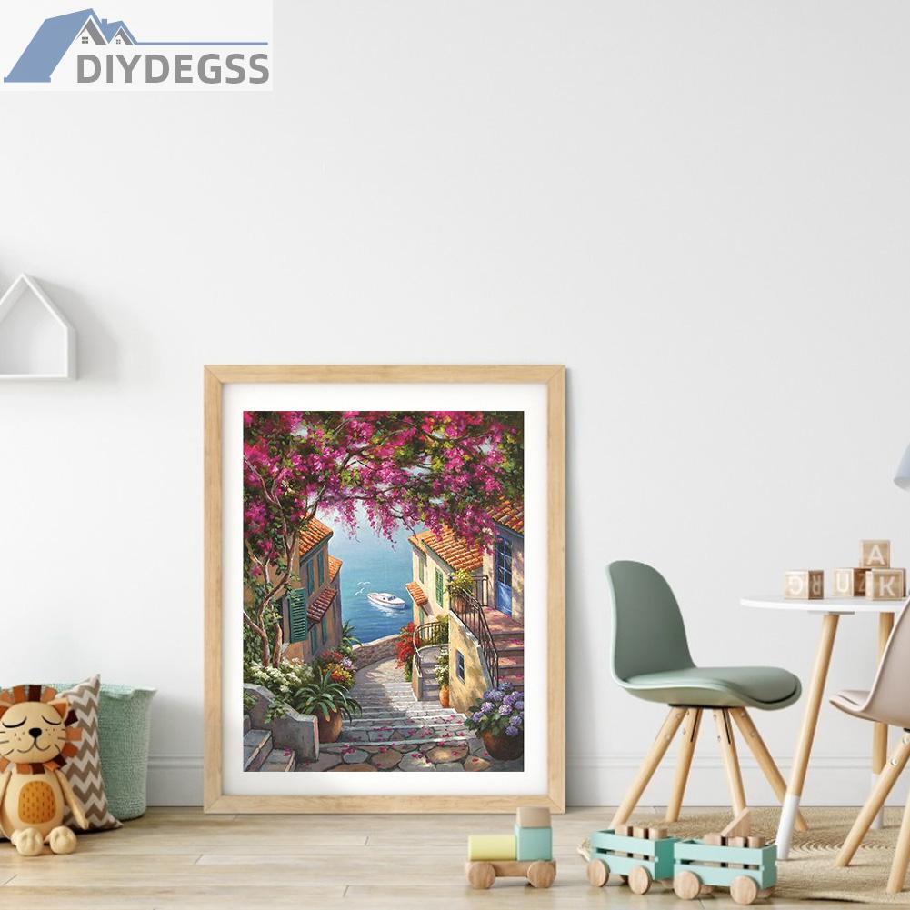 Tranh Thêu Chữ Thập Hình Thành Phố 11ct Diy