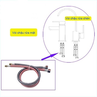 Bộ 2 Dây Cấp Nước Nóng Lạnh