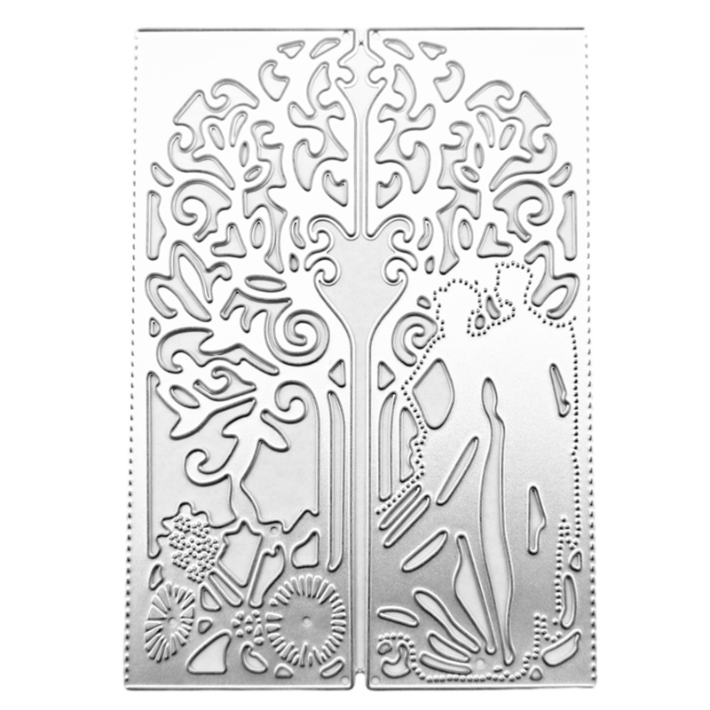 Khuôn Cắt Giấy Kim Loại Hình Cặp Đôi Xinh Xắn