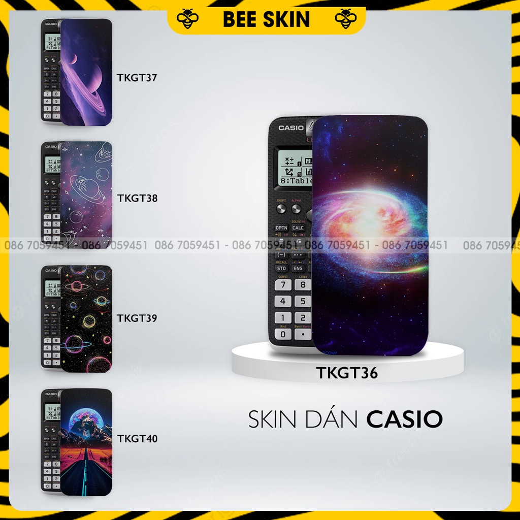 Skin dán máy tính CASIO In Hình Không GianBộ 8 (Casio 570 / Casio 570-2nd/ Casio 580 /Vinacal..) tkgtb8