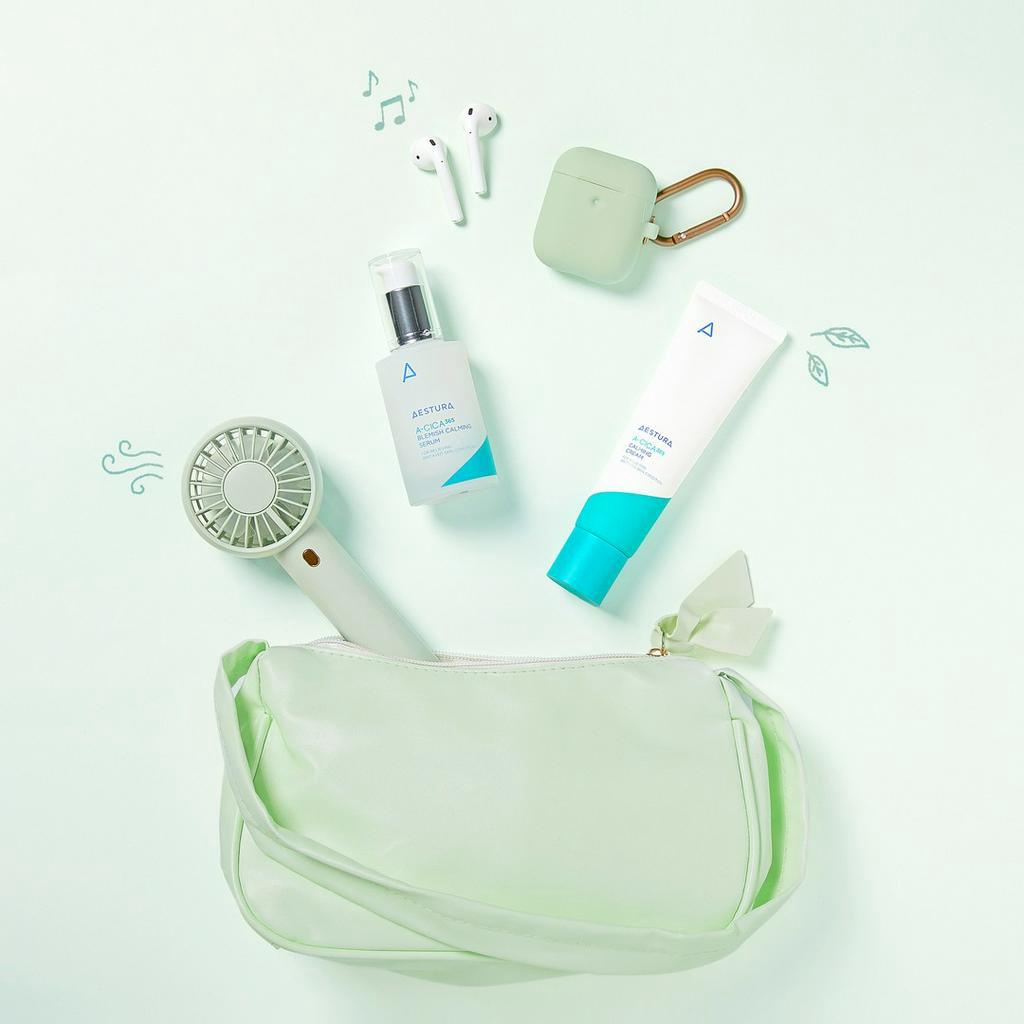 AESTURA A-Cica 365 Calming Hydro Toner / Stress Relief Cream-Essence / Soft Calming Mask Pad / Blemish Calming Serum / Calming Cream - For Relieving Irritated Skin Condition