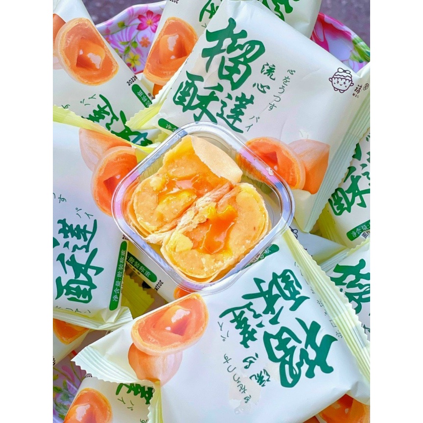 Một ký bánh ngàn lớp trứng chảy khay thùng vàng Đài Loan