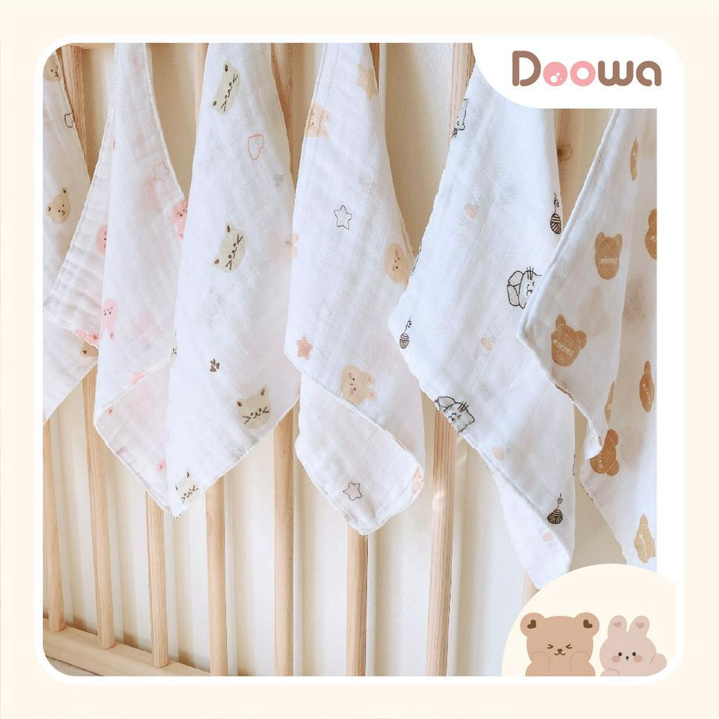 Khăn sữa cho bé, khăn sữa sợi tre kích thước 30*30cm siêu mềm, thấm hút