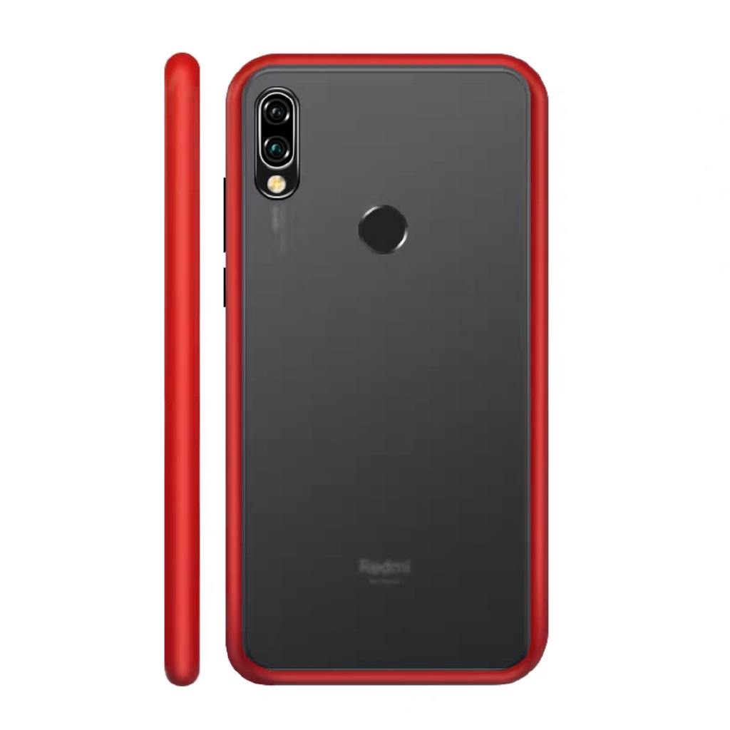 Ốp Điện Thoại Silicone Chống Sốc Màu Trơn Thiết Ké Đơn Giản Cho Xiaomi Redmi Note 7