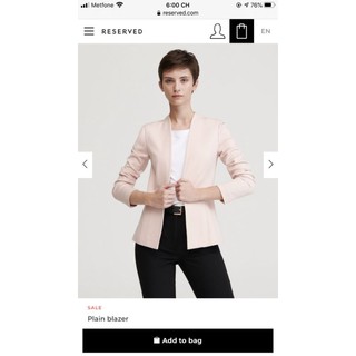 áo khoác nữ hồng reserved