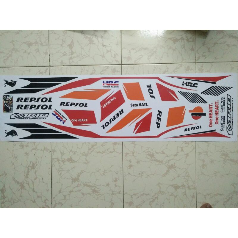 Bộ tem Vario 2019 màu trắng Repsol hàng thiết kế