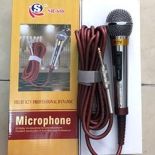 Mic karaoke shure sr-688 có dây