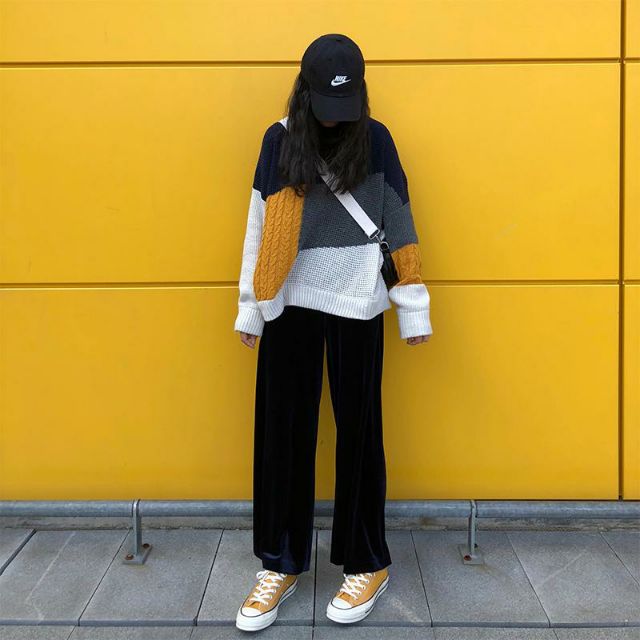 Hàng Sẵn_ Áo len nữ retro thu đông thiết kế phong cách | BigBuy360 - bigbuy360.vn