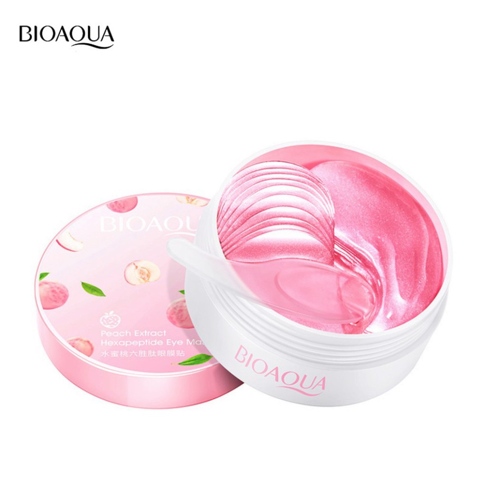 Mặt Nạ Mắt 𝑭𝒓𝒆𝒆𝒔𝒉𝒊𝒑 Set 60 Mặt Nạ Mắt Bioaqua Chiết Xuất Đào Dưỡng Ẩm Giảm Thâm Quầng Mắt