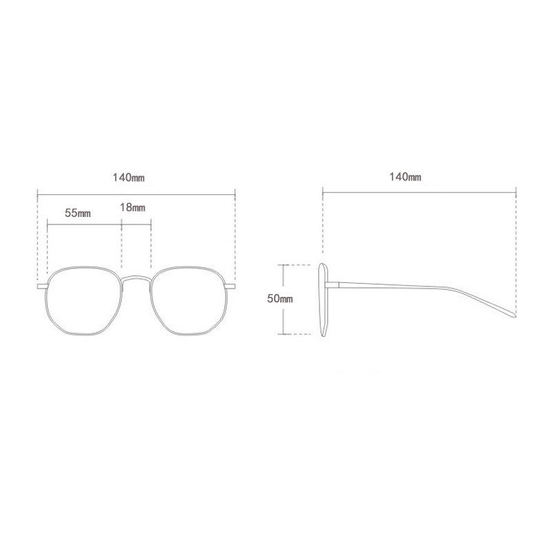 Kính mát gọng vuông kiểu dáng thời trang cá tính