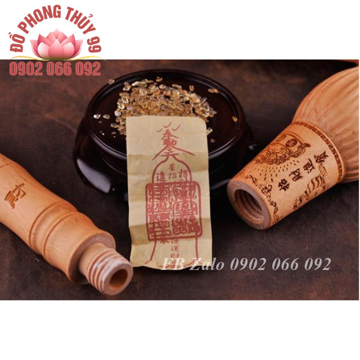 Bộ giá, bút Văn Xương gỗ đào - Vật phẩm phong thủy cầu sự nghiệp, thi cử, học vấn, công danh