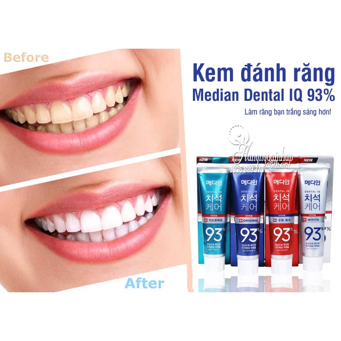 Kem đánh răng Median 93% Toothpaste Chính Hãng Hàn Quốc