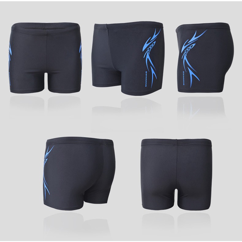 Quần bơi nam boxer 2 lớp cao cấp vải Spandex co giãn 4 chiều - nhanh khô - thoáng khí - có dây buộc QBD1106