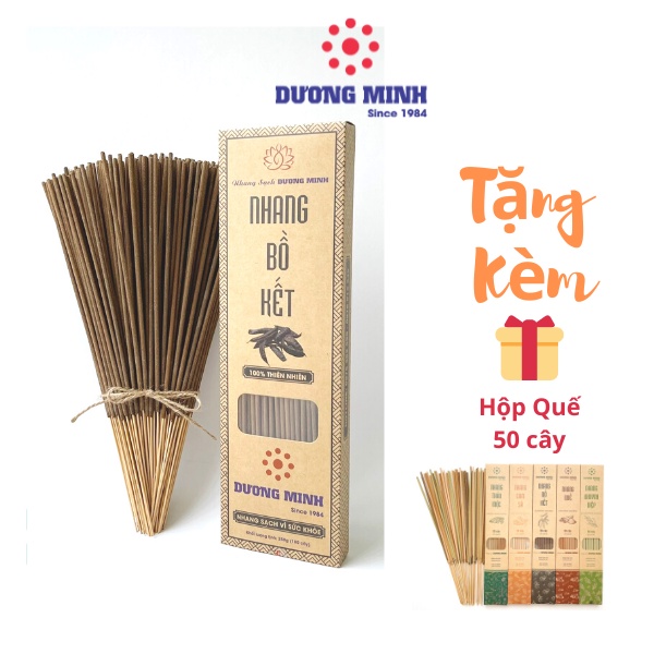 Hương Nhang Bồ Kết Dương Minh 20cm 30cm 40cm nhang sạch 100% tự nhiên dùng xông nhà thắp cúng an toàn cho sức khoẻ