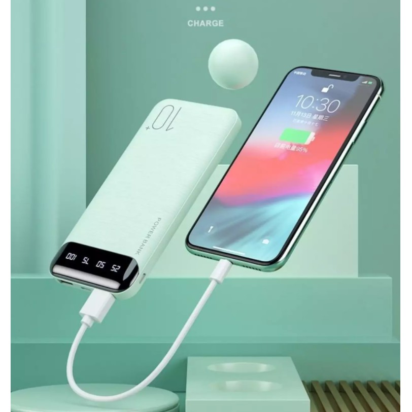 Pin Sạc Dự Phòng Chính Hãng, WK - 10.000 Mah - Hỗ Trợ Sạc Nhanh Cùng Lúc Cả 2 Điện Thoại - BảoHành 12T