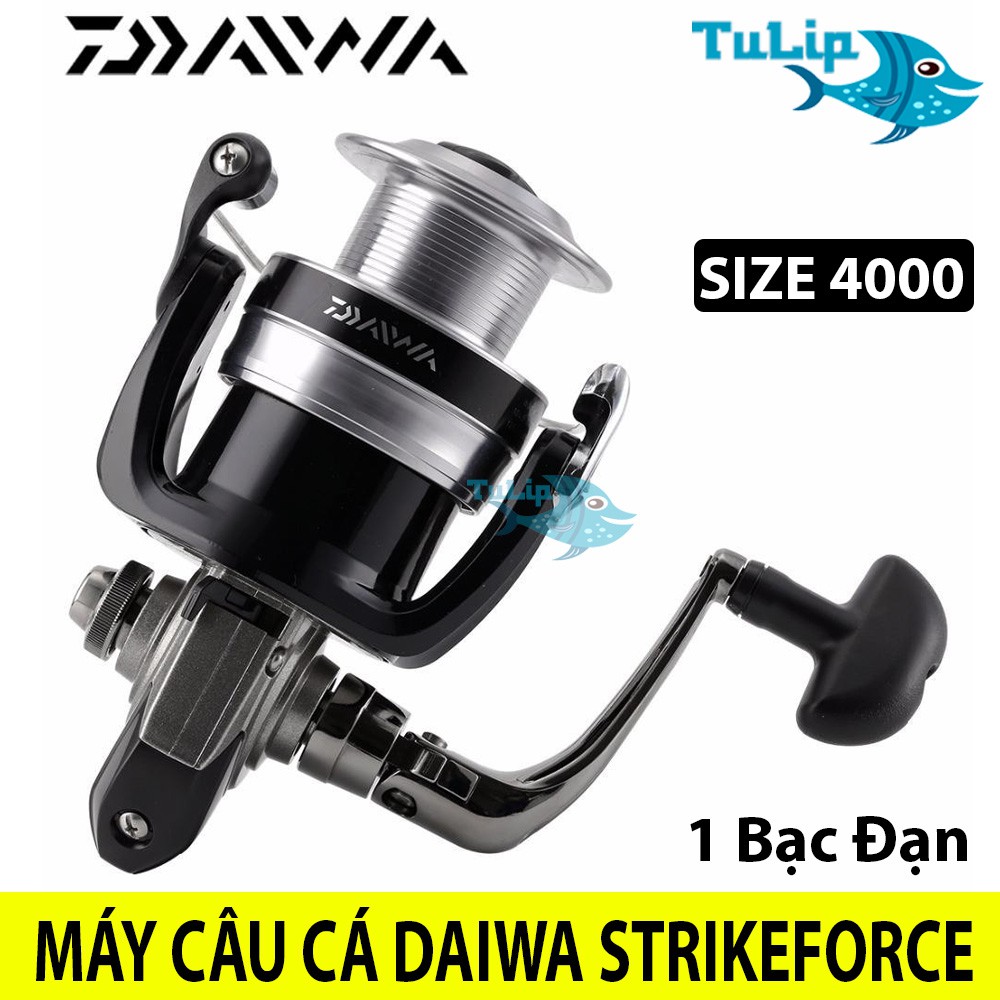 Máy Câu Cá DAIWA STRIKEFORCE Xuất Xứ Nhật Bản - Đủ Size: 2000, 2500, 4000, Chất Liệu Full Kim Loại