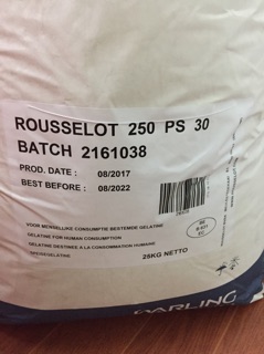 Gelatin bột A250 Bloom-20gr
