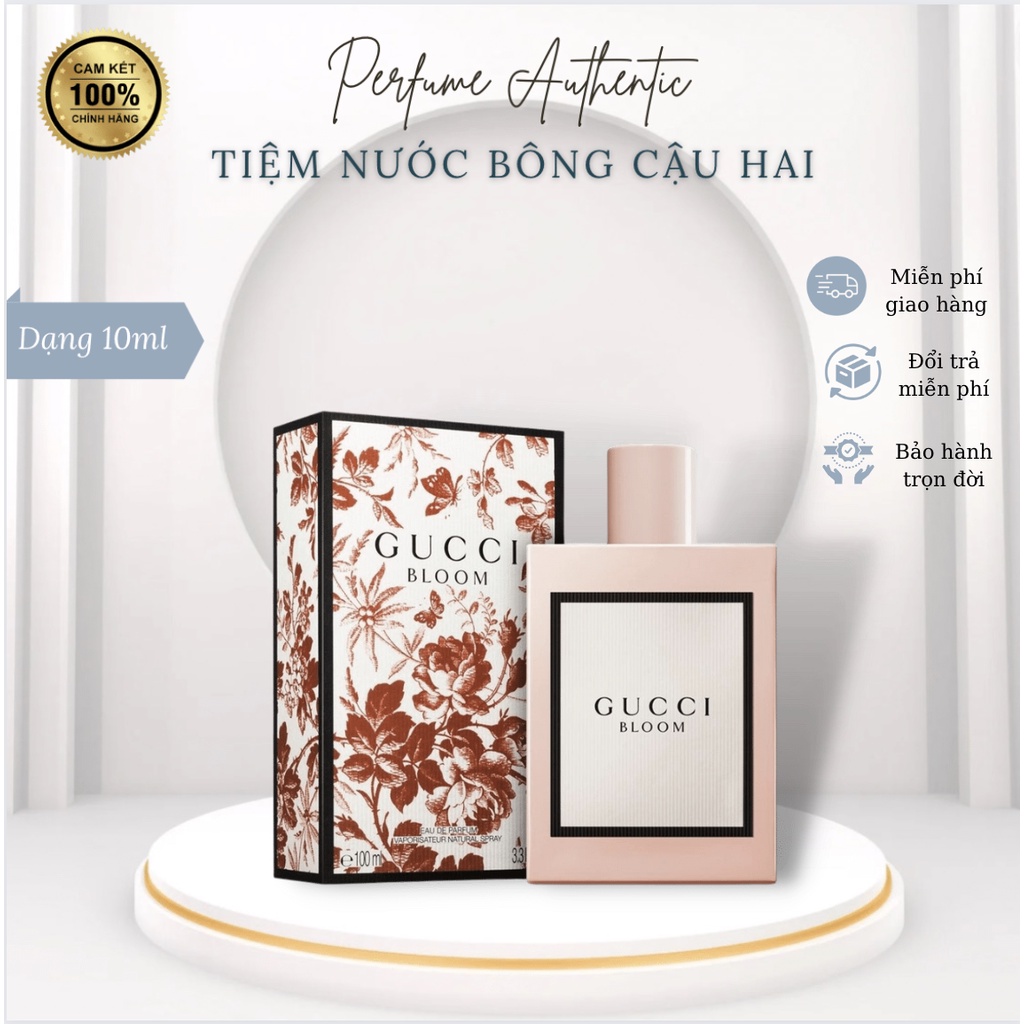 Nước hoa thơm lâu Gucci Bloom 10ml EDP