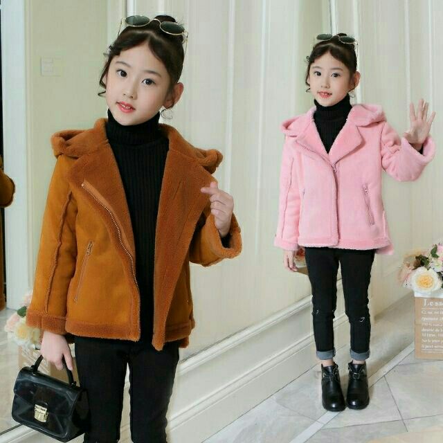 Áo da lộn lông cừu siêu xinh