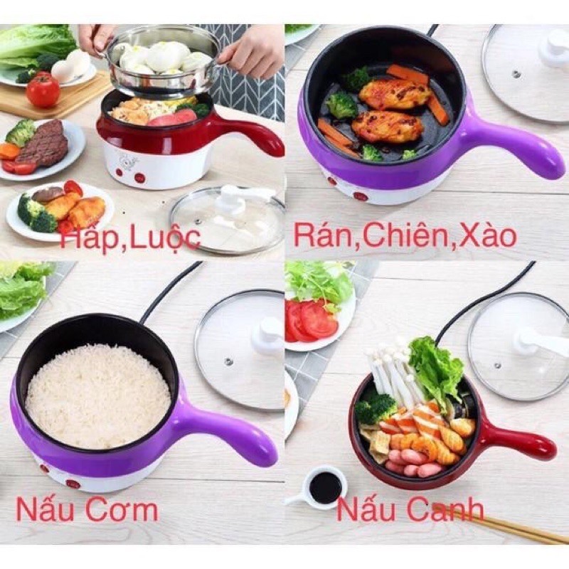 NỒI HẤP MINI/ NỒI LẨU MINI ĐA NĂNG CÓ GIÁ HẤP CẮM ĐIỆN CỰC TIỆN