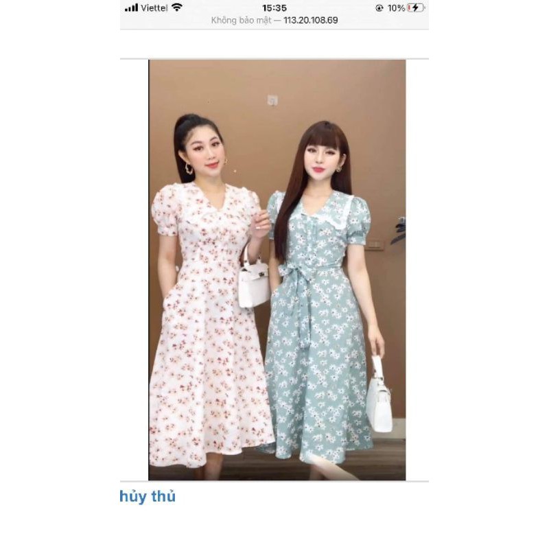 Đầm xòe tay phồng cao cấp SML | BigBuy360 - bigbuy360.vn