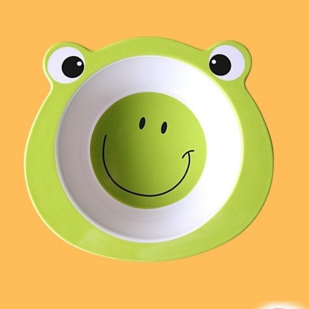 Bát ăn dặm cho bé, thìa ăn dặm sợi tre hình thú xinh xắn an toàn cho bé