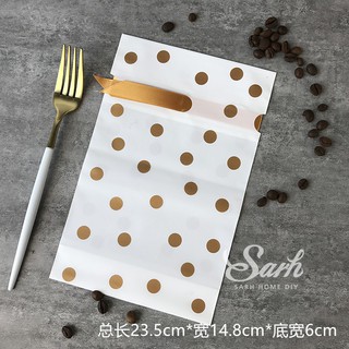 Túi bánh kẹo rút nơ (Chấm bi | 50c)