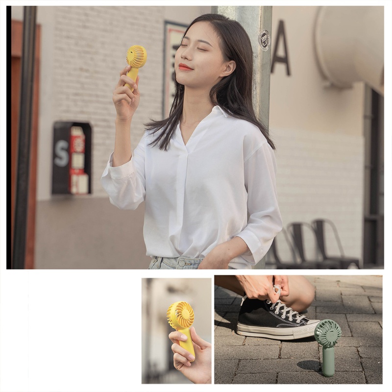 Quạt USB Cầm Tay 1200mAh 3 Tốc Độ Yên Tĩnh Tiện Dụng