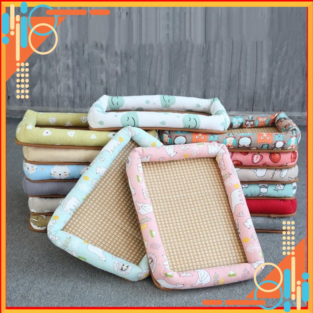 Thảm Mát Chiếu Điều Hòa cho chó mèo nhiều màu sắc hình dáng