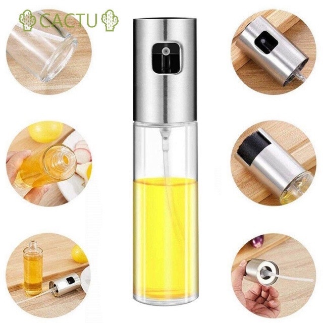 LỌ XỊT DẦU ĂN THỦY TINH 100ML DÙNG CHO NỒI CHIÊN KHÔNG DẦU,CHIÊN RÁN ĐỒ ĂN, NƯỚNG ĐỒ ĂN