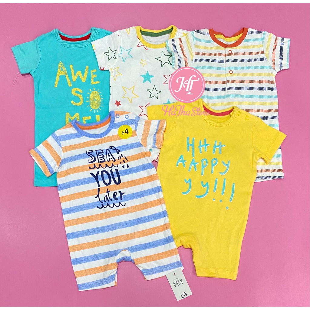 Romper 3-24m/ Body đùi Geo cho bé trai