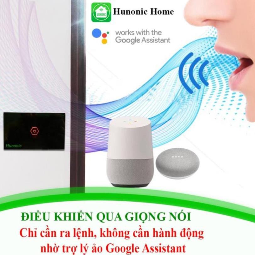 [CHỐNG GIẬT] Công tắc cảm ứng Hunonic Datic 1 Nút Công Suất Lớn kết nối Wifi điều khiển bình nóng lạnh, điều hoà