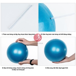 Bóng tập yoga cao cấp DOBETTERs size 25cm bán sỉ, chuyên yoga chính hãng có tặng kèm bơm