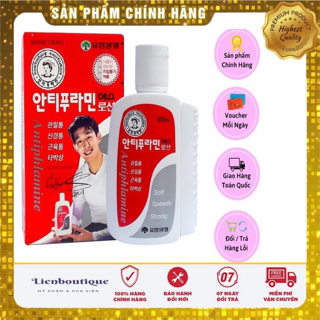 Dầu nóng Antiphlamine xoa bóp giảm các cơn đau nhức 100ml Hàn Quốc