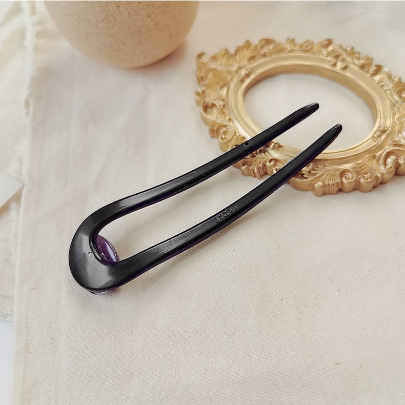 Kẹp Tóc Đính Bóng Tròn Thiết Kế Đơn Giản Thời Trang Cho Nữ