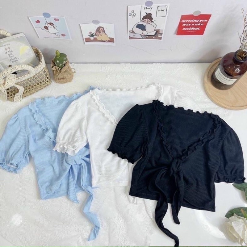 ÁO KIỂU BÈO CỘT NƠ