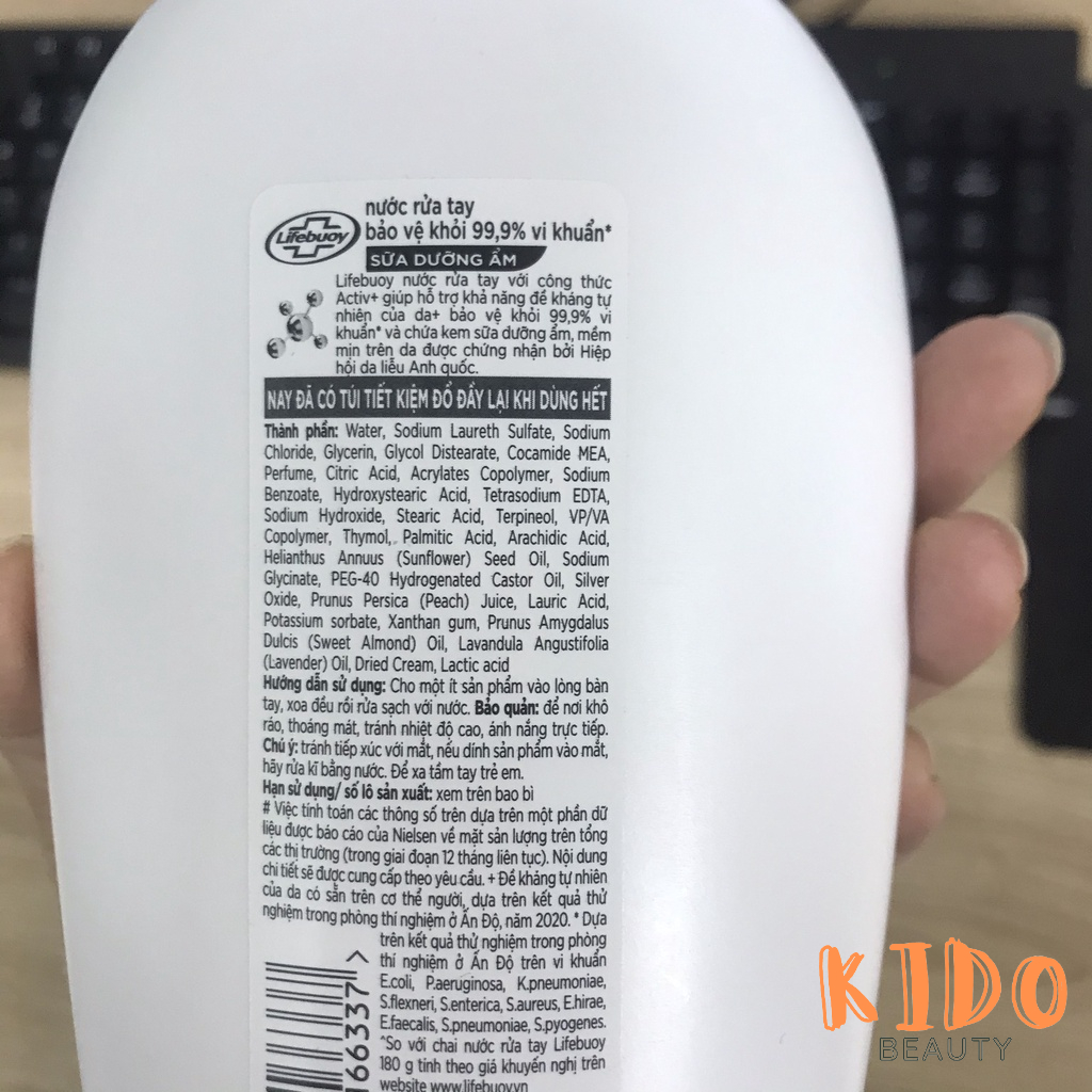 Nước Rửa Tay LIFEBUOY bảo vệ khỏi vi khu﻿ẩn chai 177ml /444ml - Xà phòng rửa tay Lifebuoy túi 392ml