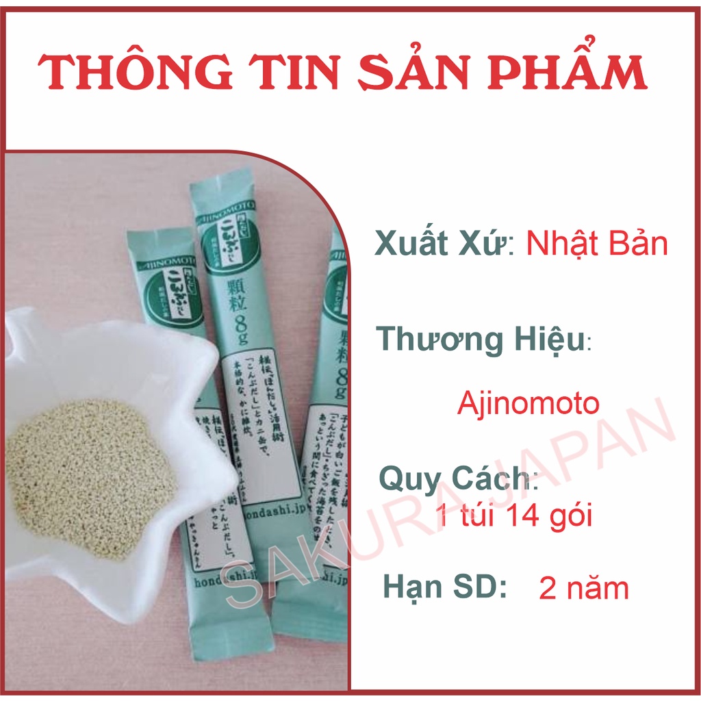 Hạt nêm rong biển Ajinomoto Nhật Bản 112g hạt nêm cho bé ăn dặm