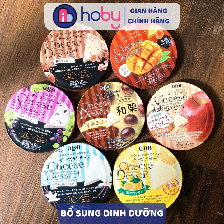 Phô mai QBB nhật 90G cho bé 6 tháng tuổi trở lên  - Phomai tươi tập cho bé ăn dặm cheese dessert 𝗤𝗕𝗕 [HOBY]