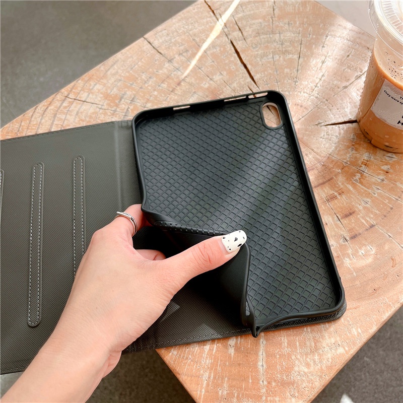 Bao Da Máy Tính Bảng Nắp Lật Cho iPad Mini 1 2 3 4 5 6 Pro Air 4th 5th 6th 7th 8th 7.9 "9.7" 10.2 "10.9" 11 "2019 2020 2021 Ốp
