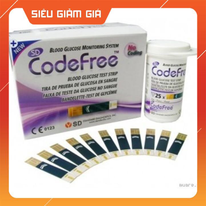 Que thử đường huyết SD Codefree 50 que  tiểu đường SD Code free