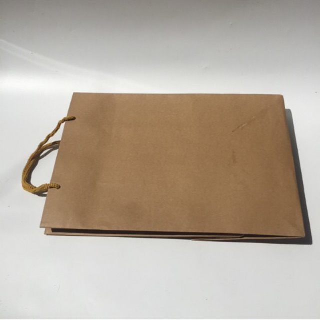 10 Túi kraft to đựng quần áo, hộp giày 25x36x15 cm