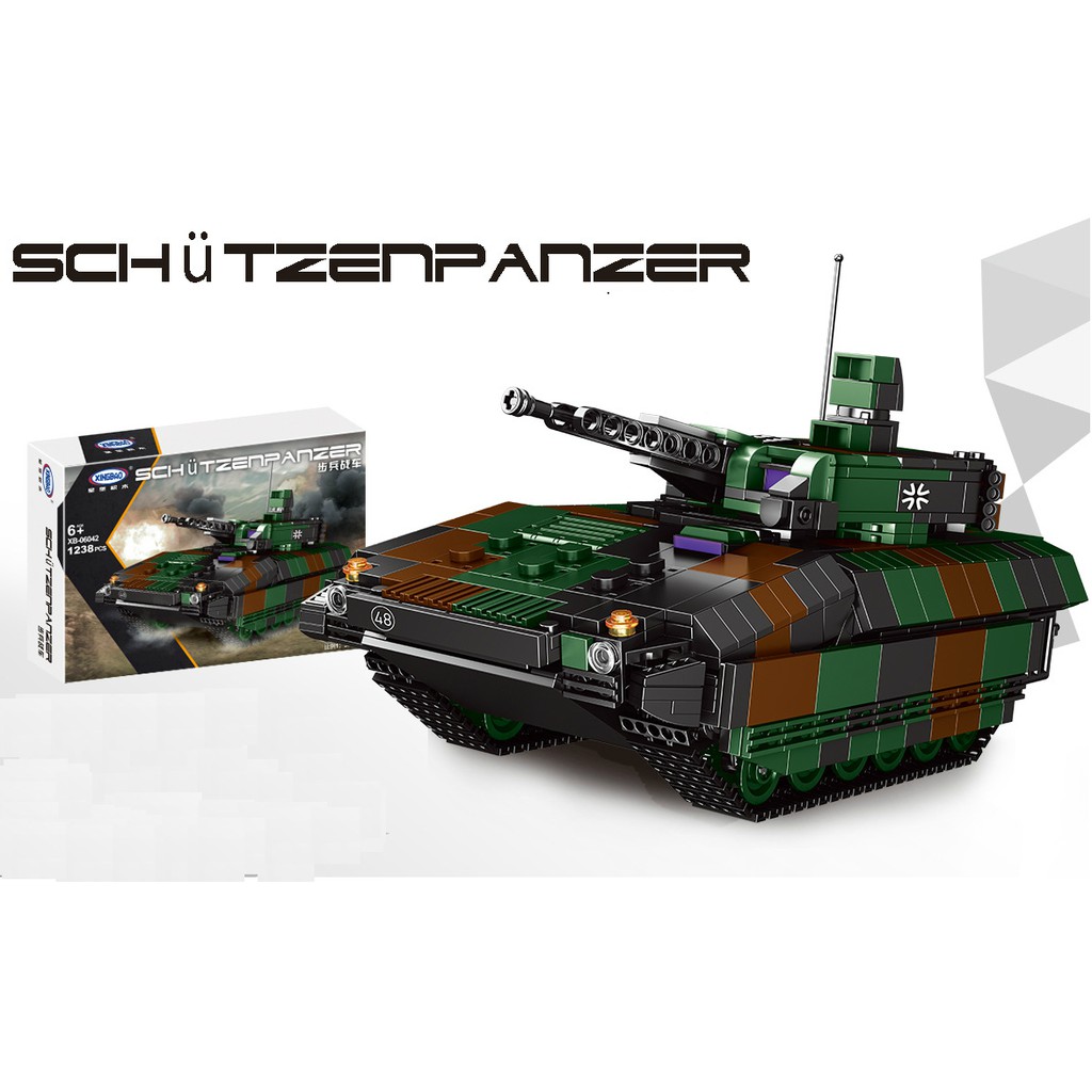 Bộ Xếp Hình Xingbao 06042 - Lắp Ráp Xe Bọc Thép Chiến Đấu Schutzenpanzer PUMA Của Đức Với 1238 Chi Tiết