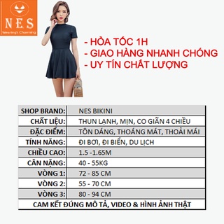 Bikini 2 mảnh cạp cao váy dễ thương