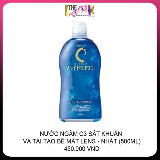 NƯỚC NGÂM,RỬA LENS CAO CẤP SIÊU SẠCH ROHTO C3 - 500ML