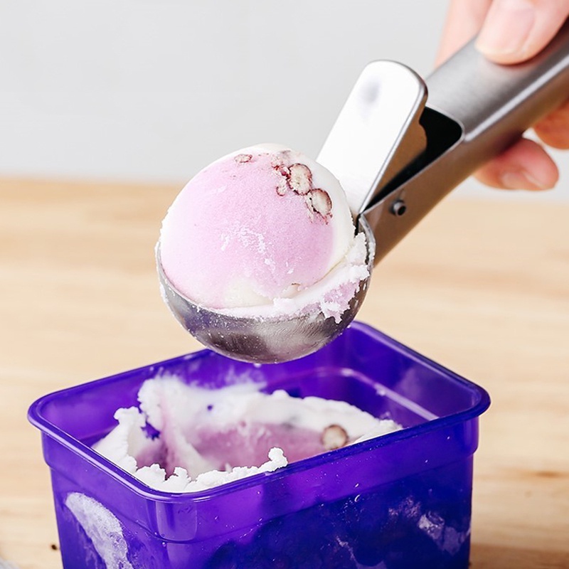 1 Muỗng Múc Kem / Dưa Hấu Bằng Thép Không Gỉ
